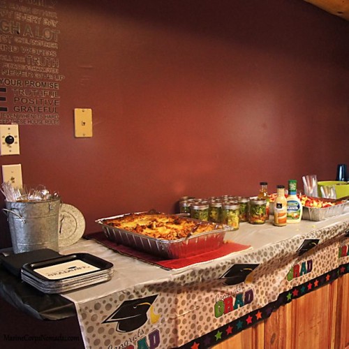 Graduation Open House Meal Table