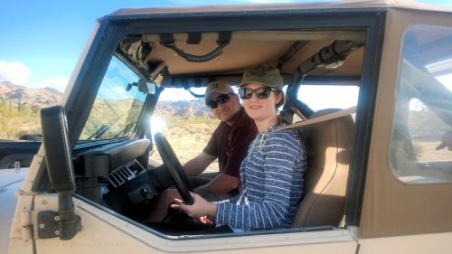 Munchkin getting ready to do a little mudding in the Jeep