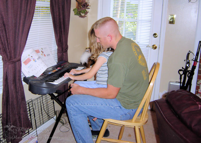 Playing Piano with Daddy