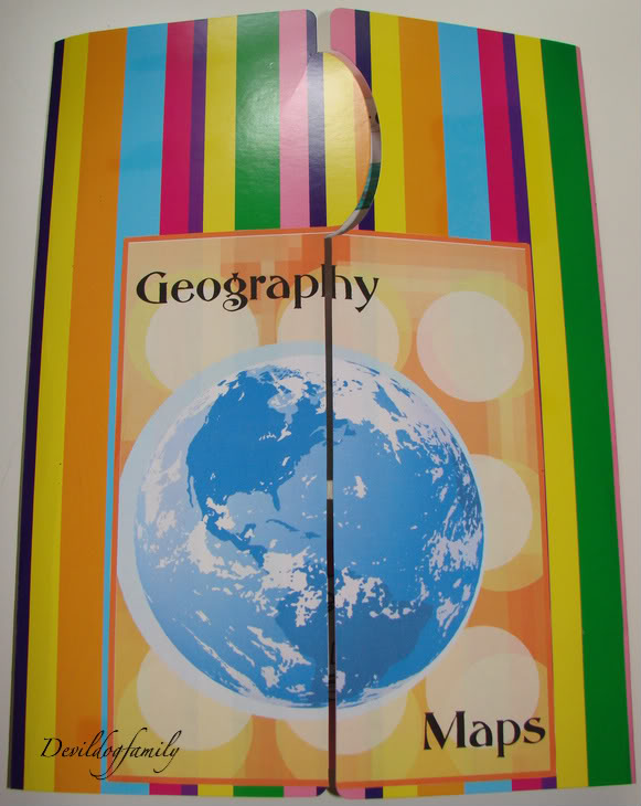 geography lapbook front