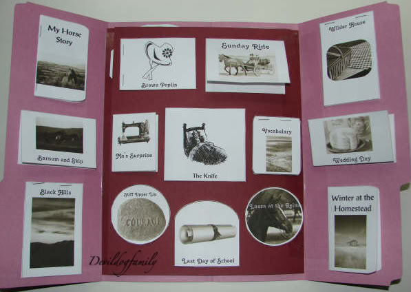 Little House Lapbook Series - These Happy Golden Years Inside