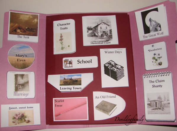 Little House Lapbook Series - By the Shores of Silver Lake Inside