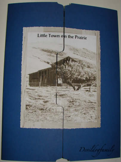 Little House Lapbook Series - Little Town on the Prairie Cover