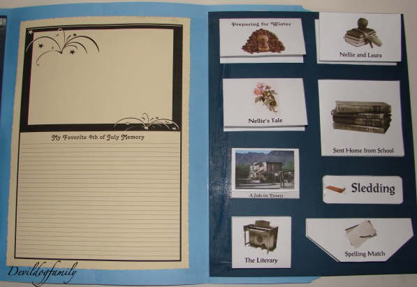 Little House Lapbook Series - Little Town on the Prairie Inside