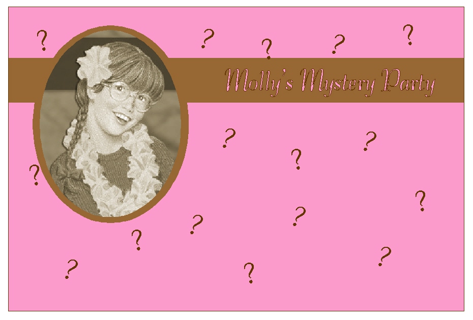 Molly Mystery Party Invites