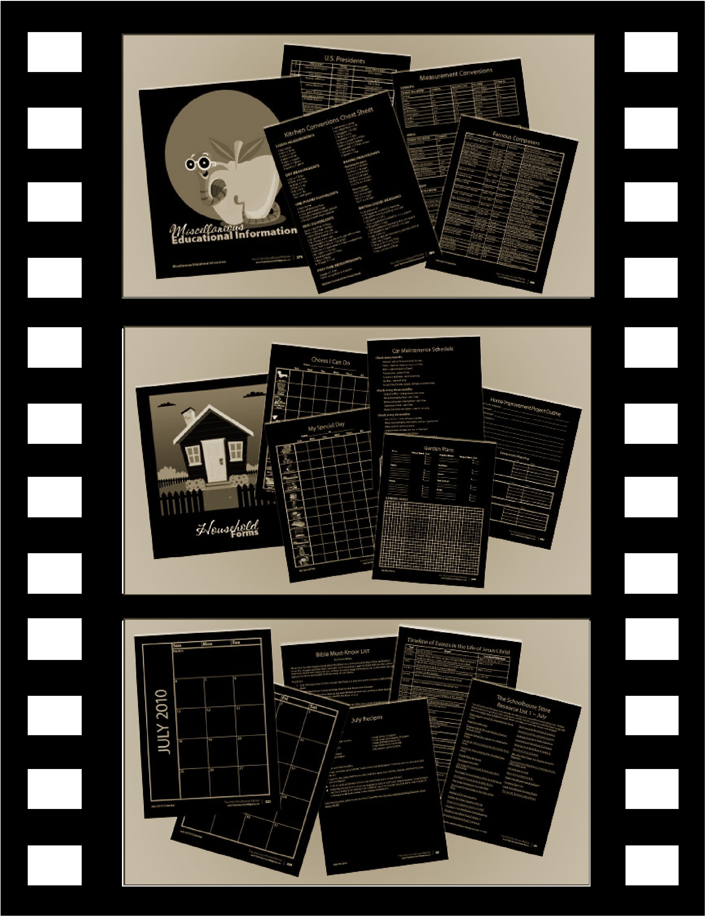 2010 Planner Film Strip