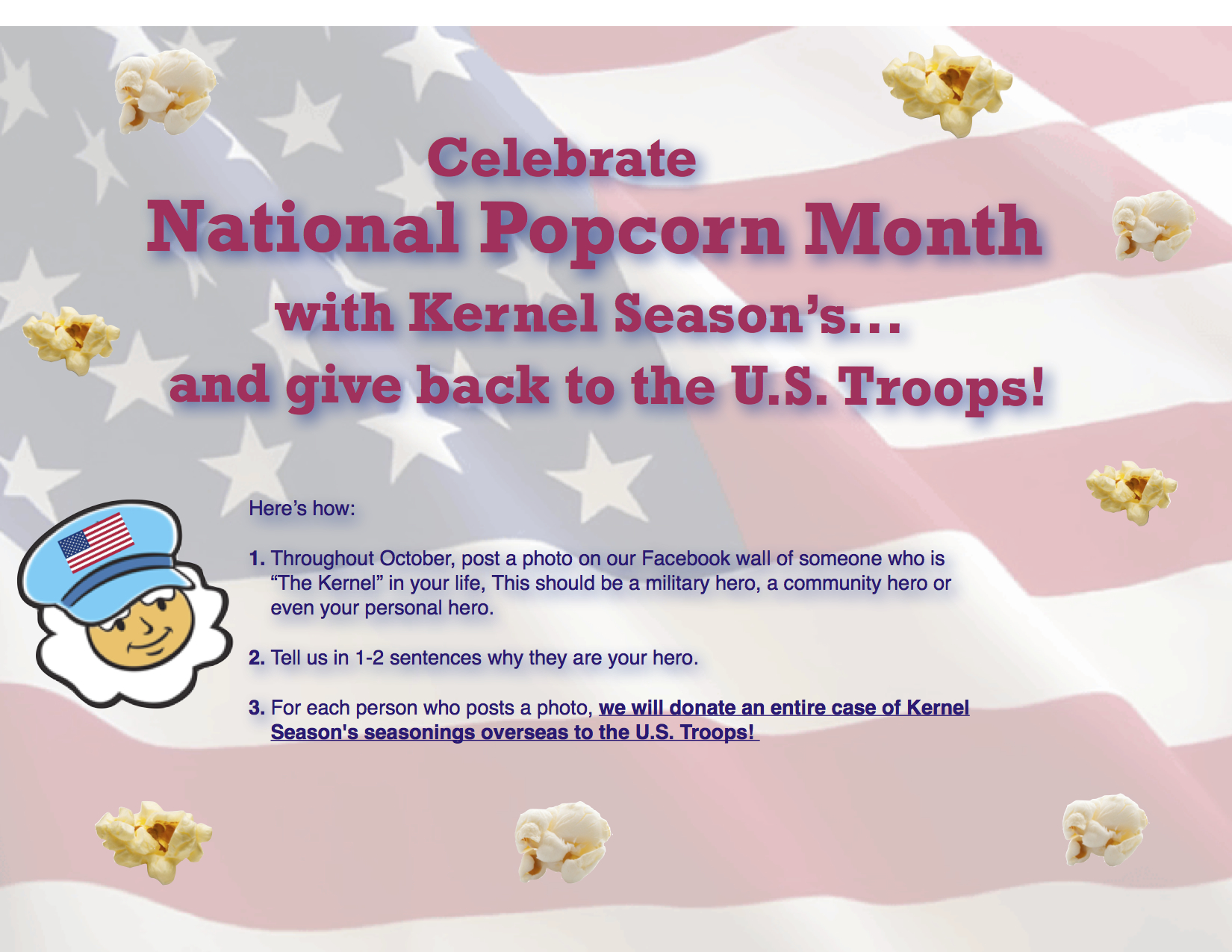 Kernel Season Support the Troops