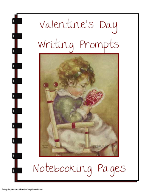Valentines Day Writing Prompts Notebooking Pages