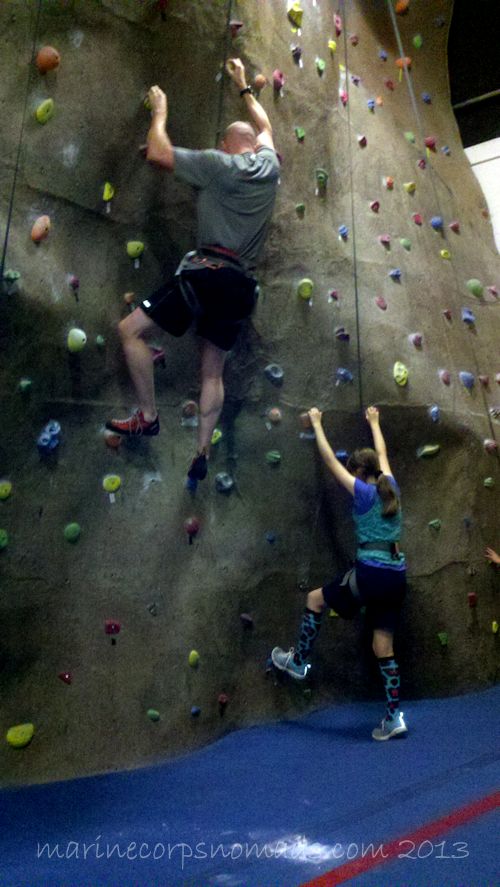 Rock Climbing with Daddy