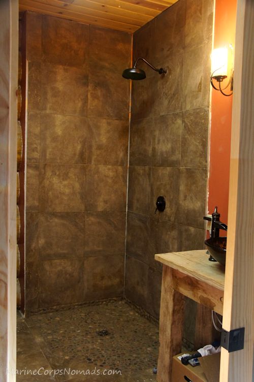 Rustic Tile Shower