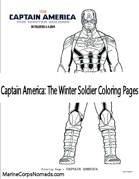 Captain America The Winter Soldier Coloring Pages