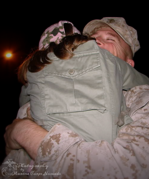 Deployment Welcome Home Hug