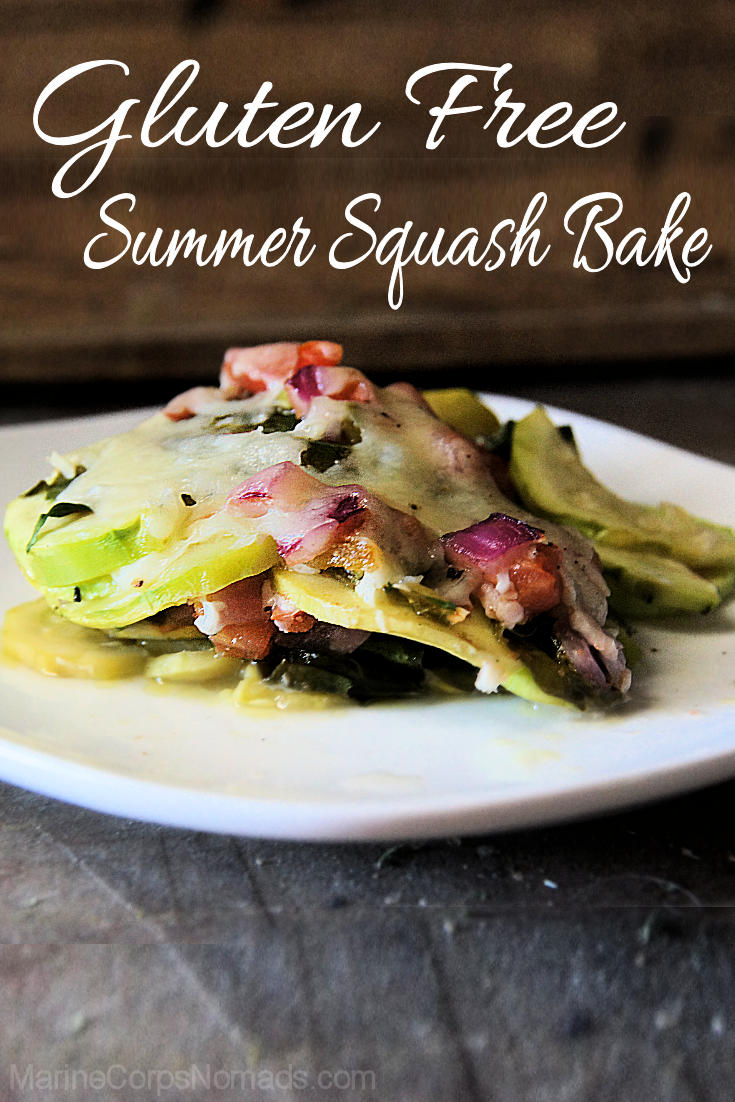Naturally gluten free summer squash bake is a great way to use up your garden fresh veggies.