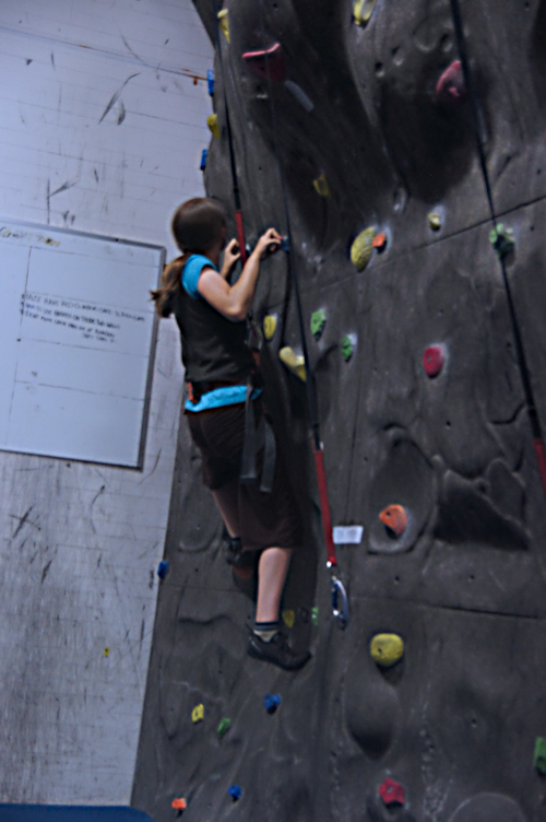 Michelle Climbing 1