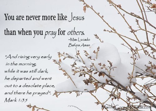 You are never more like Jesus than when you pray for others.