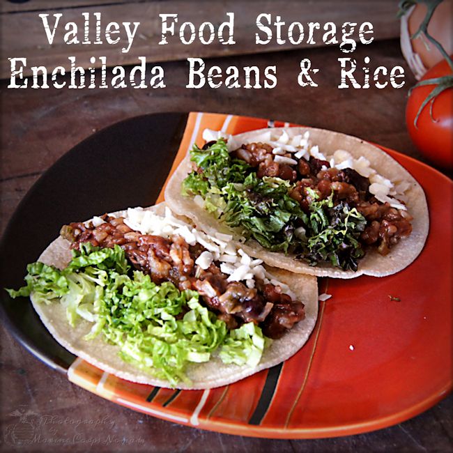 Valley Food Storage Enchilada Beans and Rice