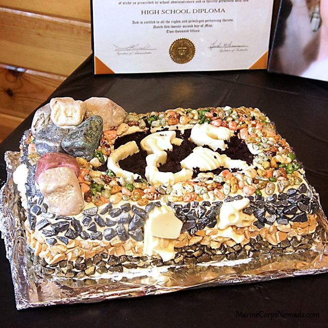 Graduation Open House Fossil Cake