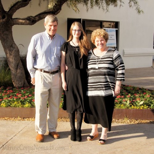 Pre-Graduation Picture with Grandpa and Grandma