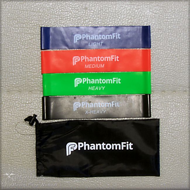 Set of 4 Fitness Loop Bands with storage bag from Phantom Fitness #phantomfit #fitness