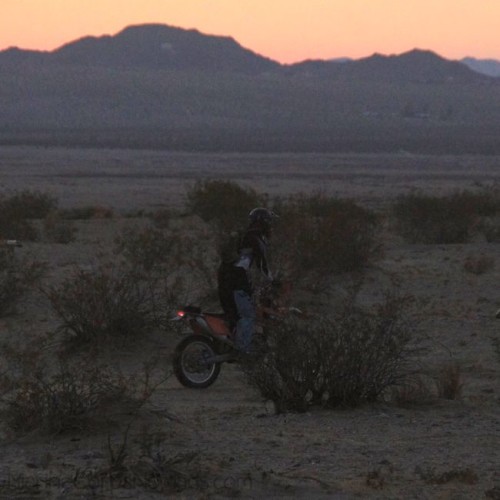 A fun summer evening ride in the desert