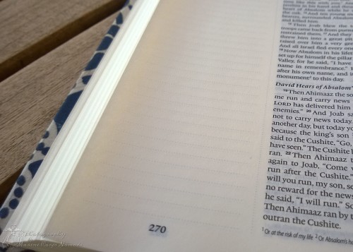 The ESV Journaling Bible has nice 2 inch lined margins