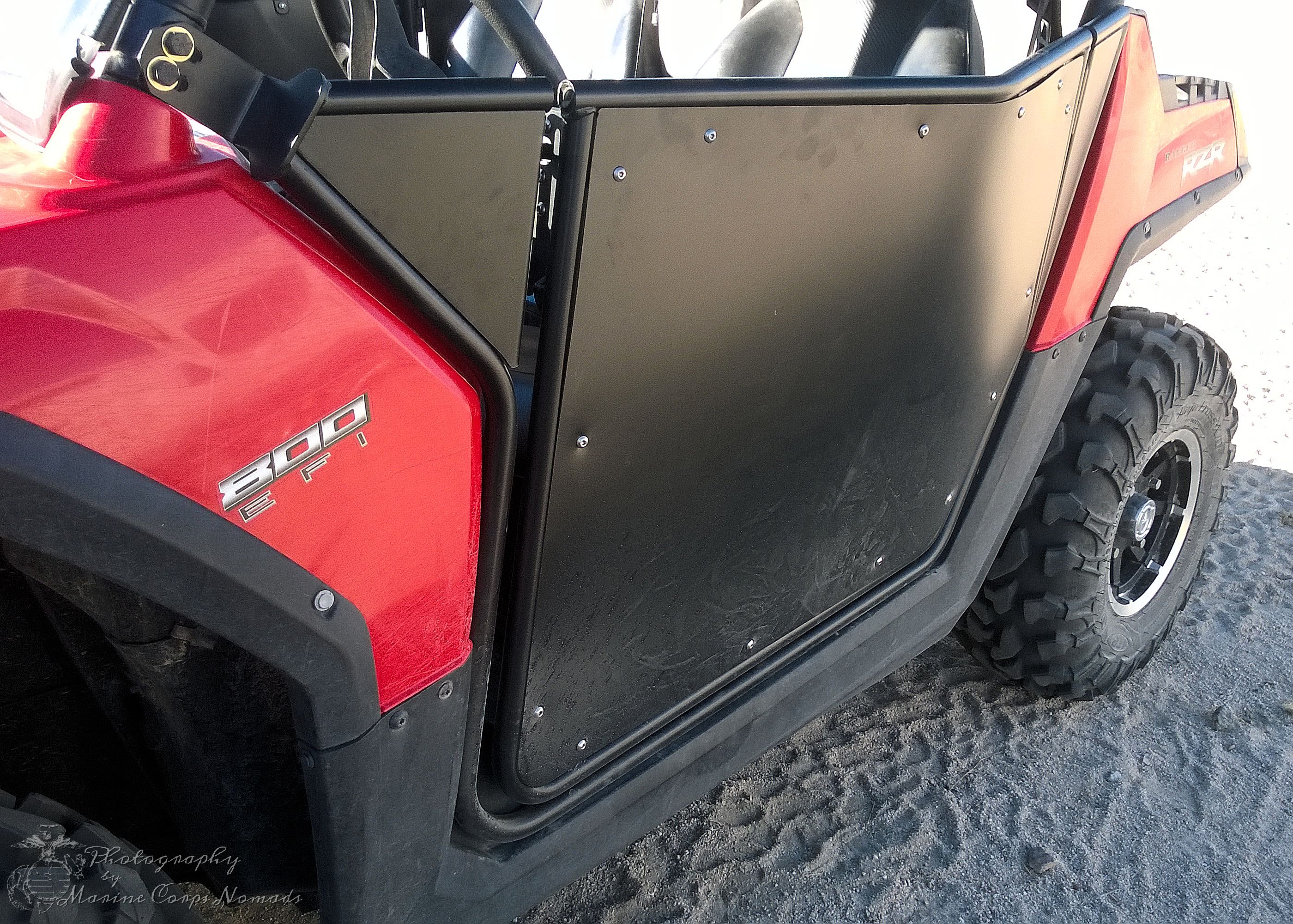 Newly installed RZR door