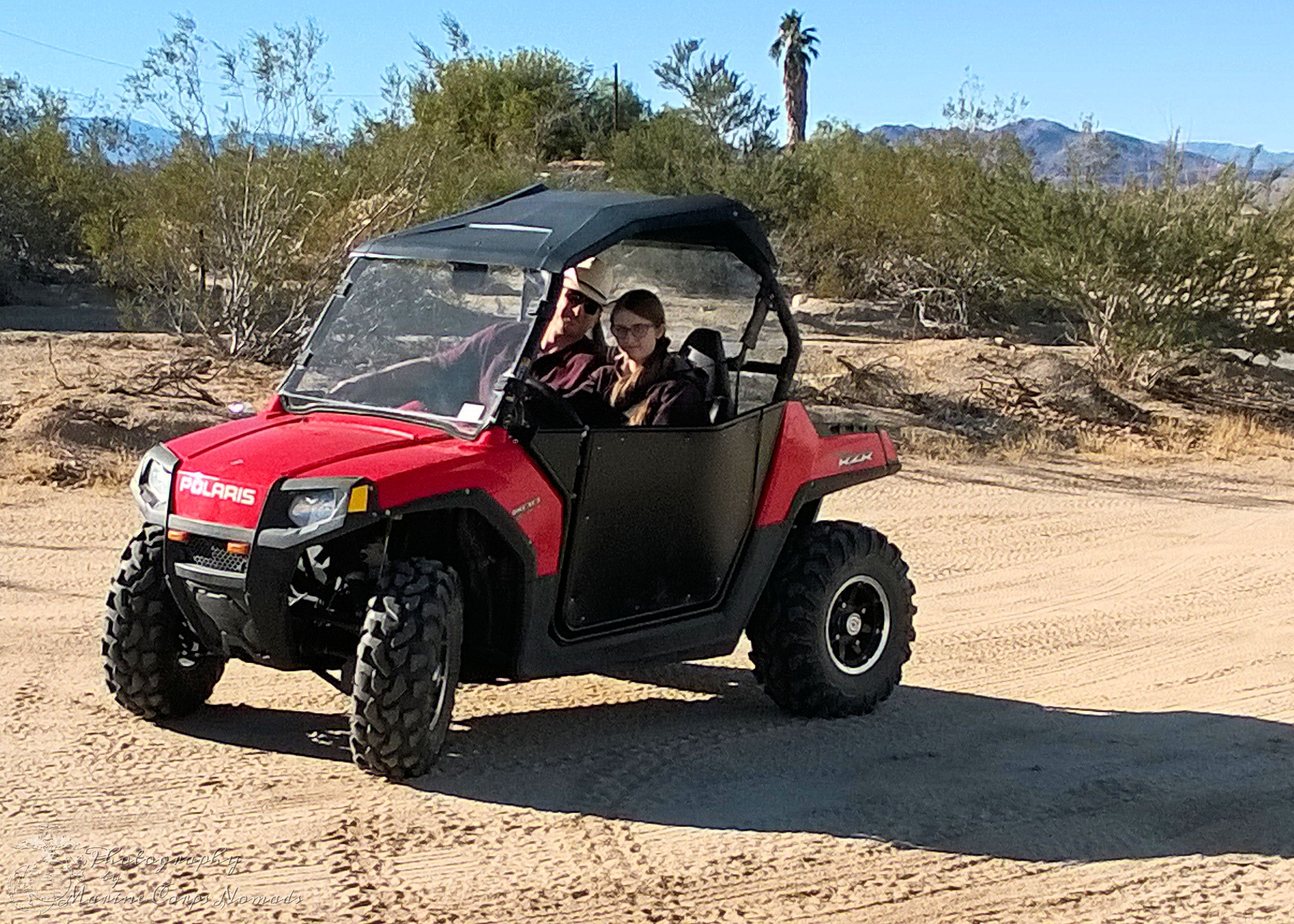 Testing out the new RZR Doors