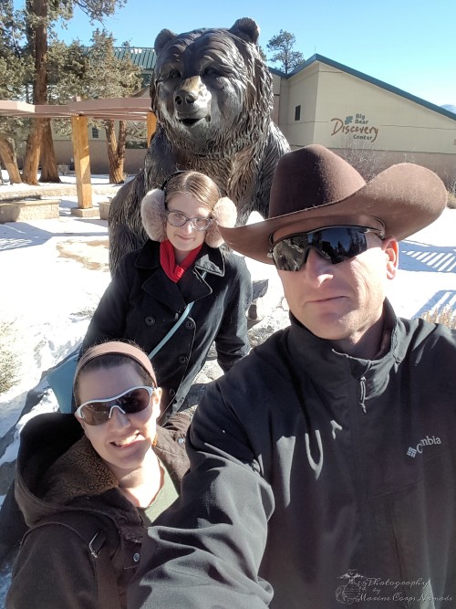 Making a quick stop at the Big Bear Discovery Center