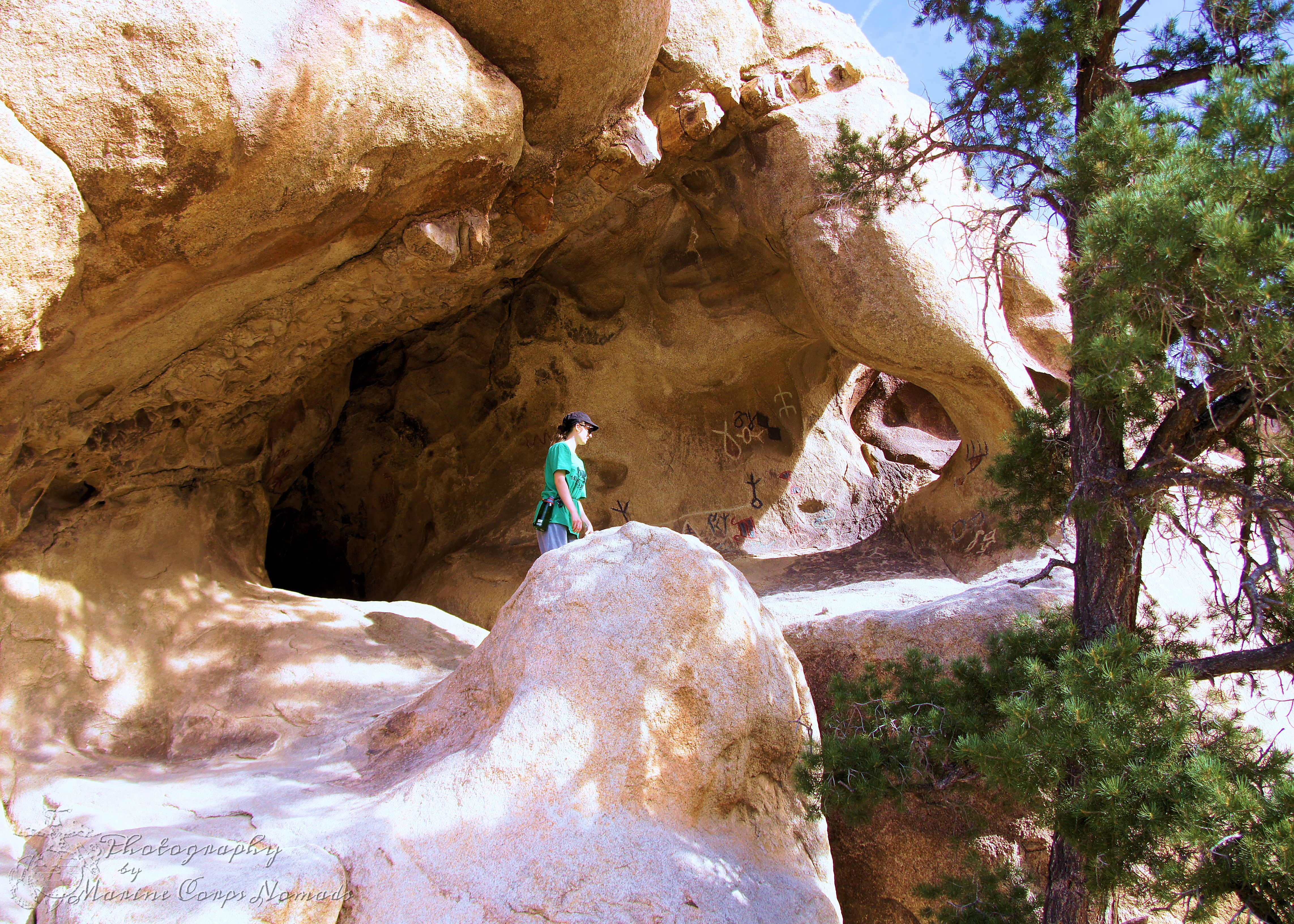 Looking at the petroglyphs