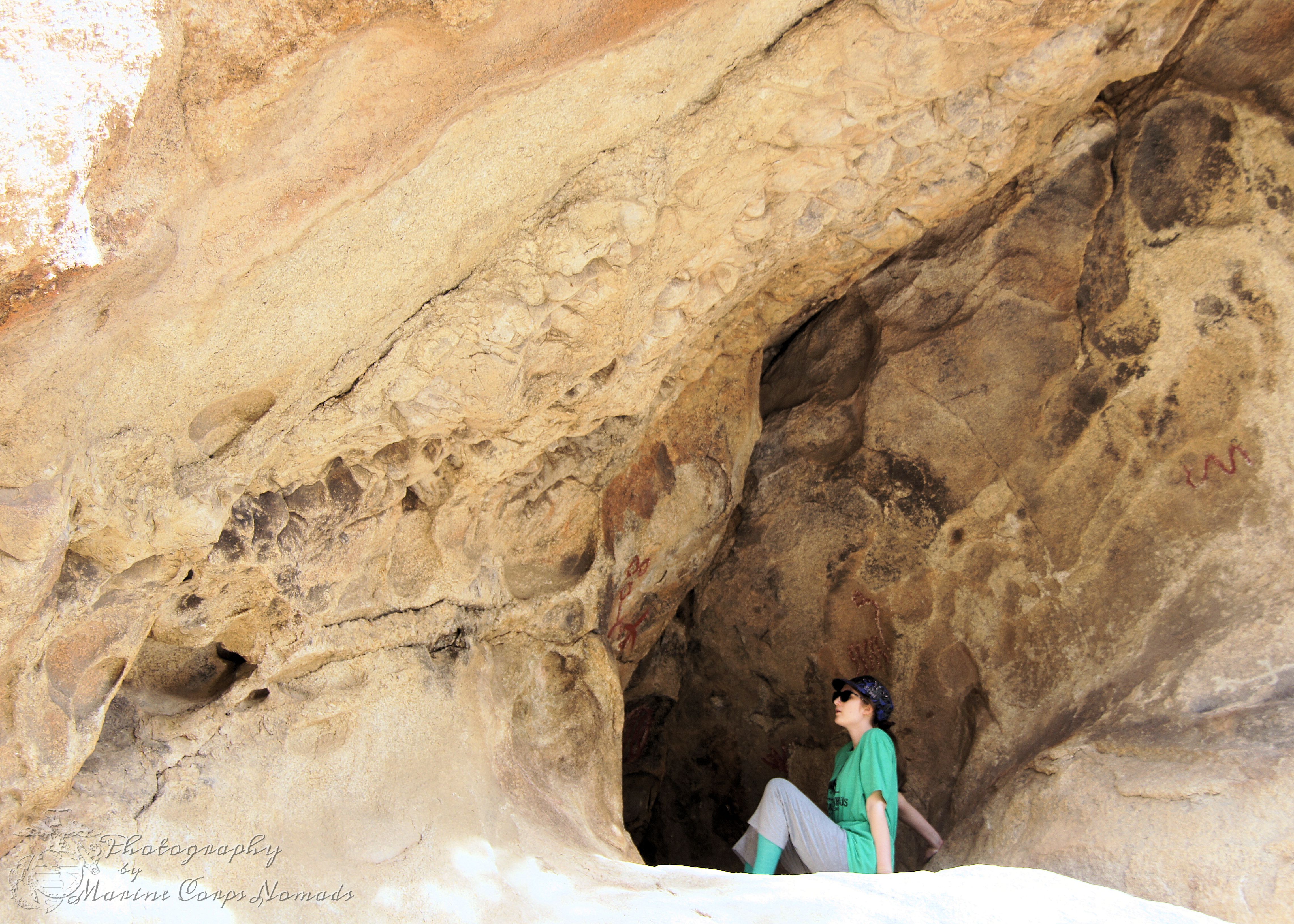 Looking at the petroglyphs