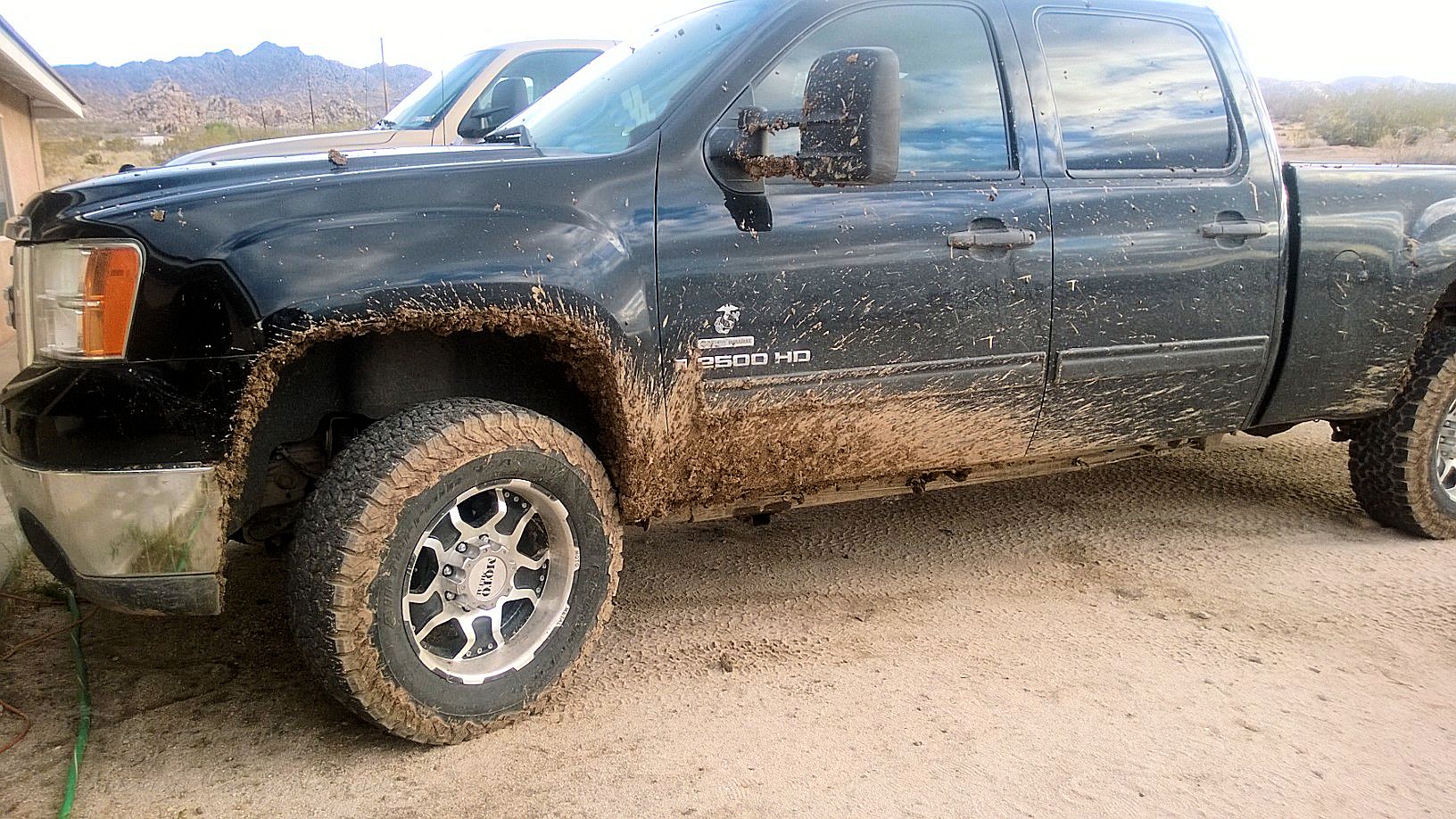 My truck got a little muddy during the vehicle recovery process