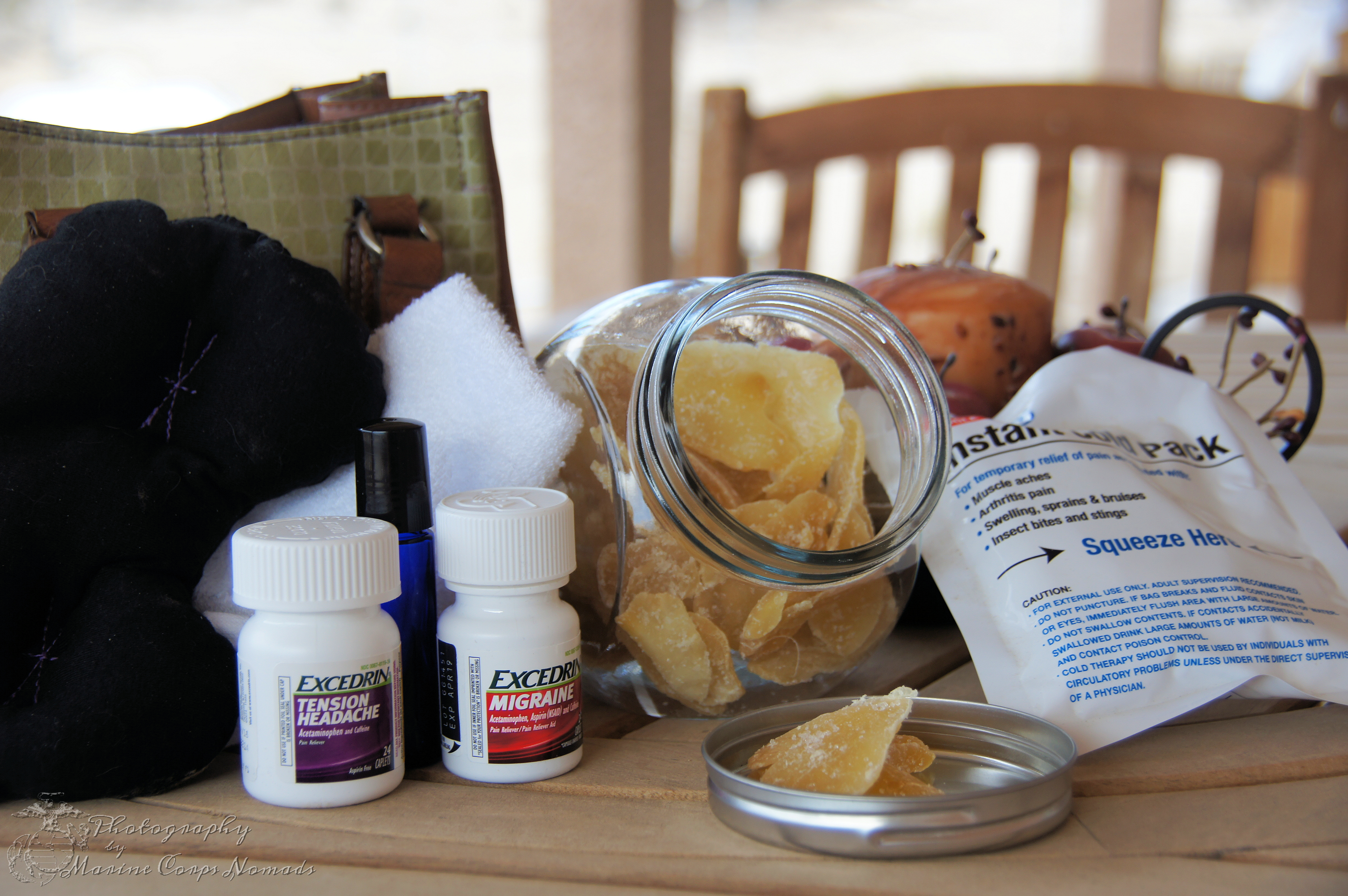 Travel headache relief kit