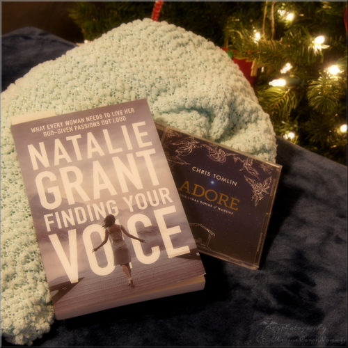 Relaxing and reading Finding Your Voice while listening to Christmas music