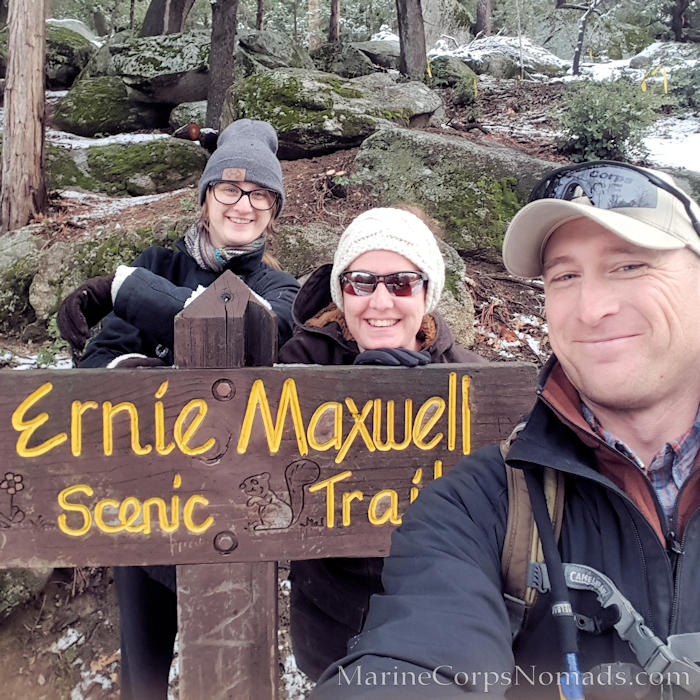 Hiking Ernie Maxwell Scenic Trail