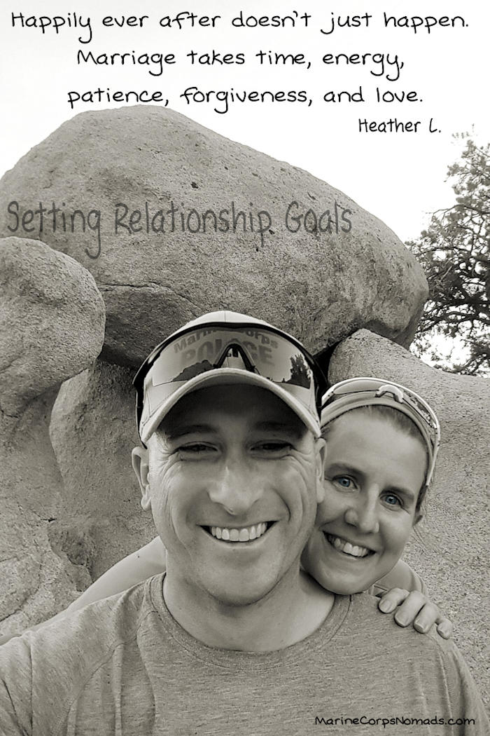 Setting relationship goals is critical for a successful relationship. Happily ever after doesn’t just happen. It takes time, energy, patience, forgiveness, and love.