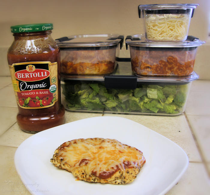 Enjoy chicken parmesan as your Valentine's Day dinner. The next day enjoy it as a sandwich or with a salad.