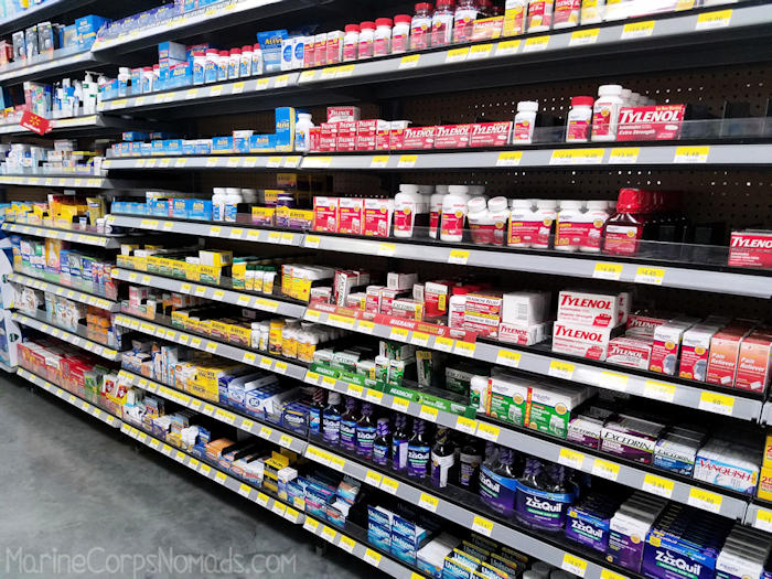 Shopping for Excedrin at Walmart for the Travel Headache Relief Kit