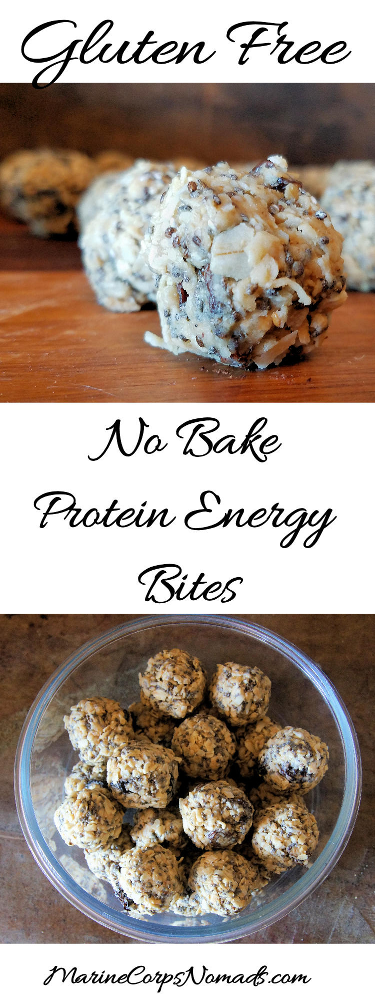 Gluten Free No Bake Protein Energy Bites | Trail Snacks | Marine Corps Nomads