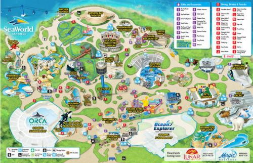 Sea World San Diego Map - Marine Corps Nomads