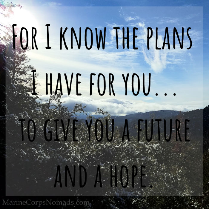 For I know the plans I have for you